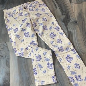 Paige floral ankle jeans